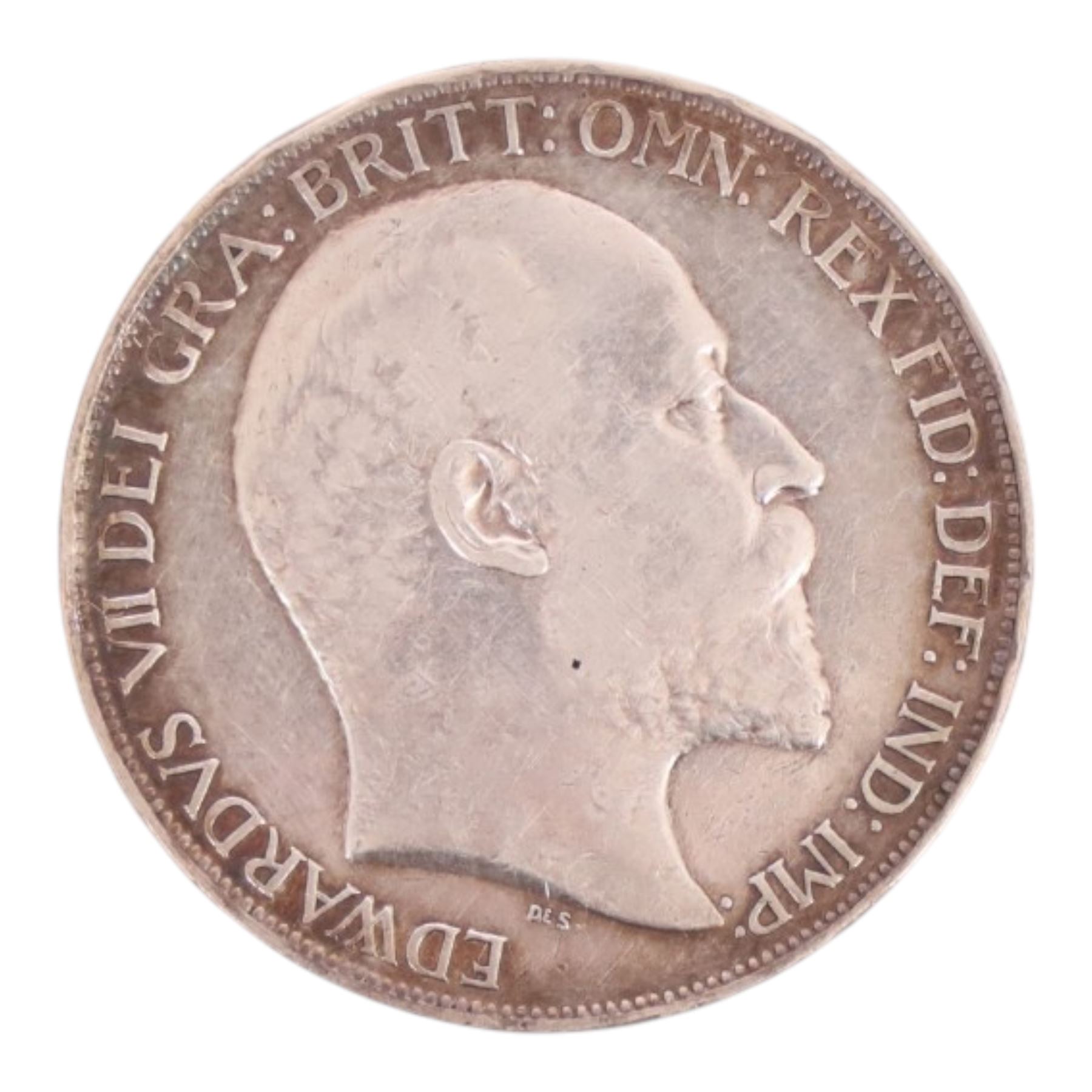 King Edward VII 1902 silver one crown coin