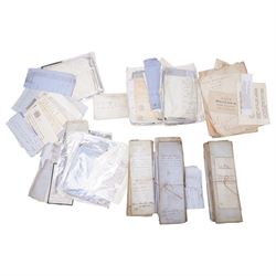 The Down Hall Estate, Aikton, Cumberland 1800-1880s - A substantial archive of letters and...