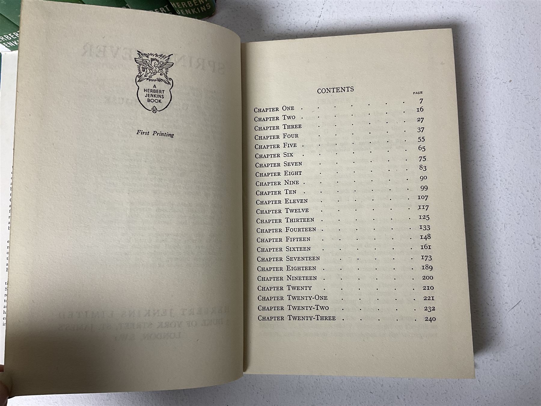 Seven P G Wodehouse; Spring Fever, first edition books