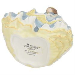 Seventeen Coalport figurines, including eleven bisque Age of Elegance examples and five miniature examples, together with a Royal Doulton figurine HN3608 Good Companion, one boxed 