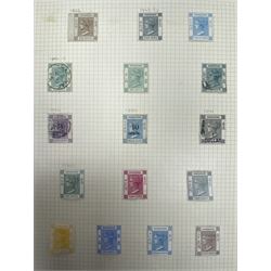 Hong Kong Queen Victoria and later stamps, including 1874-1902 postal fiscal stamps, various King Edward VII issues including one dollars, China overprints etc, housed on pages