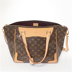 Louis Vuitton - ‘Estrela’ MM NM Tote Bag, circa 2015, in signature monogram coated canvas with natural Vachetta leather trim, with twin top handles and detachable shoulder or crossbody strap over expandable sides, the interior in burgundy suede with pocket divisions, base width 32cm, with original dust bag