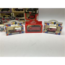 Thirty-eight modern die-cast promotional models by Lledo and Days Gone including Darling Buds of May, Hamleys, Yorkshire Tea, Kleenex, Royal Mail, W.H. Smith, Military etc; all boxed (38)