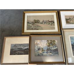 Collection of principally early 20th century watercolours, artists including Joseph Pighills, Peace Sykes, David Muirhead, EJW Prior, Walter Eastwood, George Edward Alexander, John Arthur Dees, Willie Stephenson, John Smith Atherton, David Russell Anderson, etc (13)