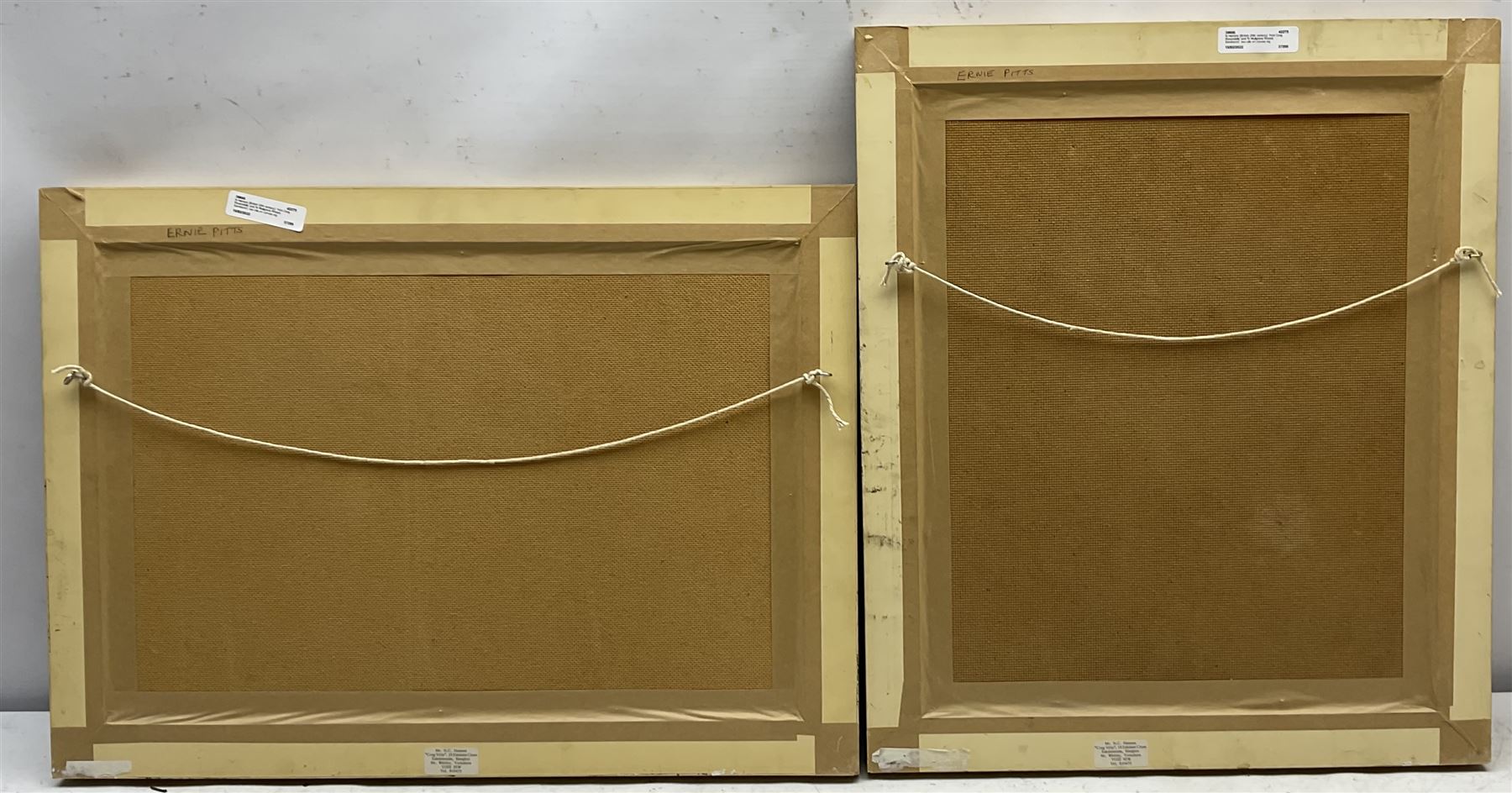 N C Hanson (British 20th century): 'Hob Crag Rosendale' and 'In Mulgrave Woods Sandsend', two oils on canvas signed max 33cm x 47cm (2)
