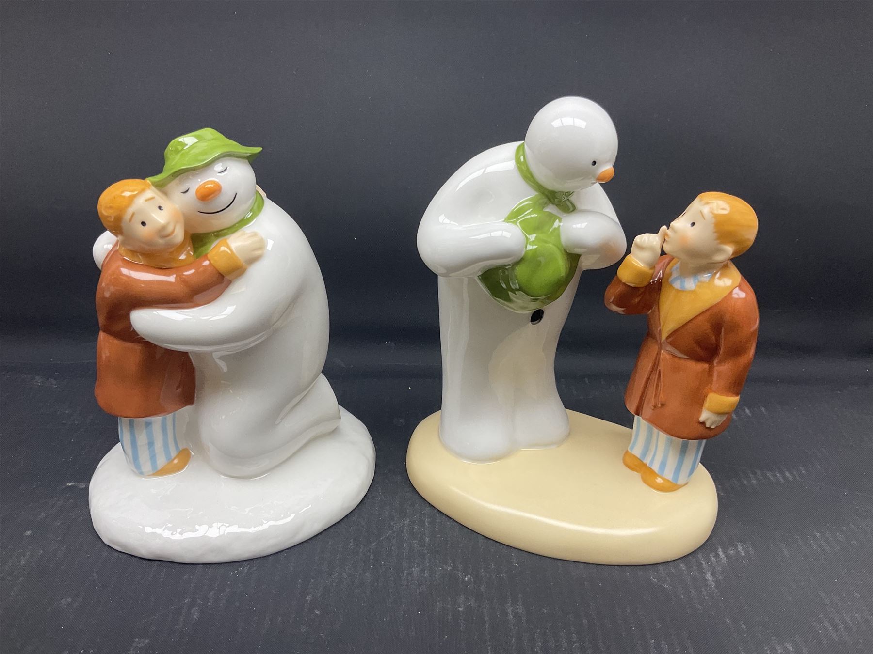 Four Coalport Characters The Snowman figures | Antiques