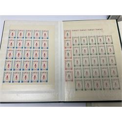 Stamps mostly relating to 'The World Against Malaria' from various Countries including Angola, Cuba, Dubai, Ghana, Liberia, Maldive Islands etc, both mint and used stamps seen, housed in four albums / stockbooks