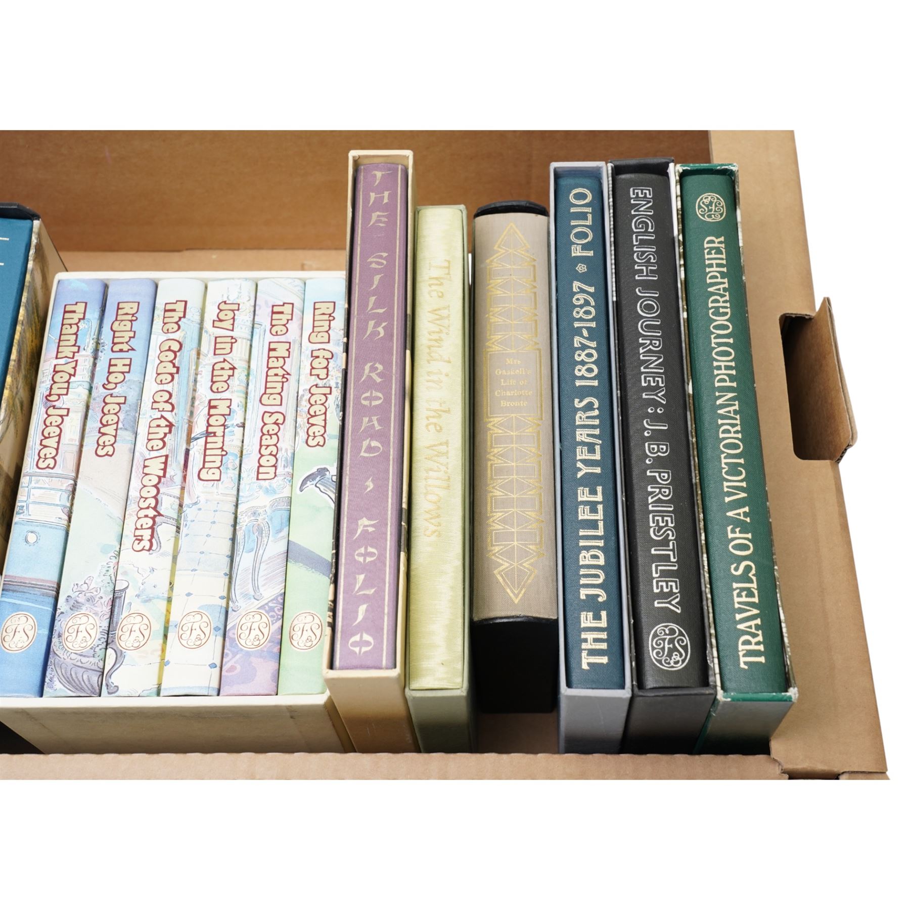 P G Wodehouse 'Jeeves and Wooster' six volumes, James Morris 'Pax Britannica' three volumes and various others mostly in slip cases