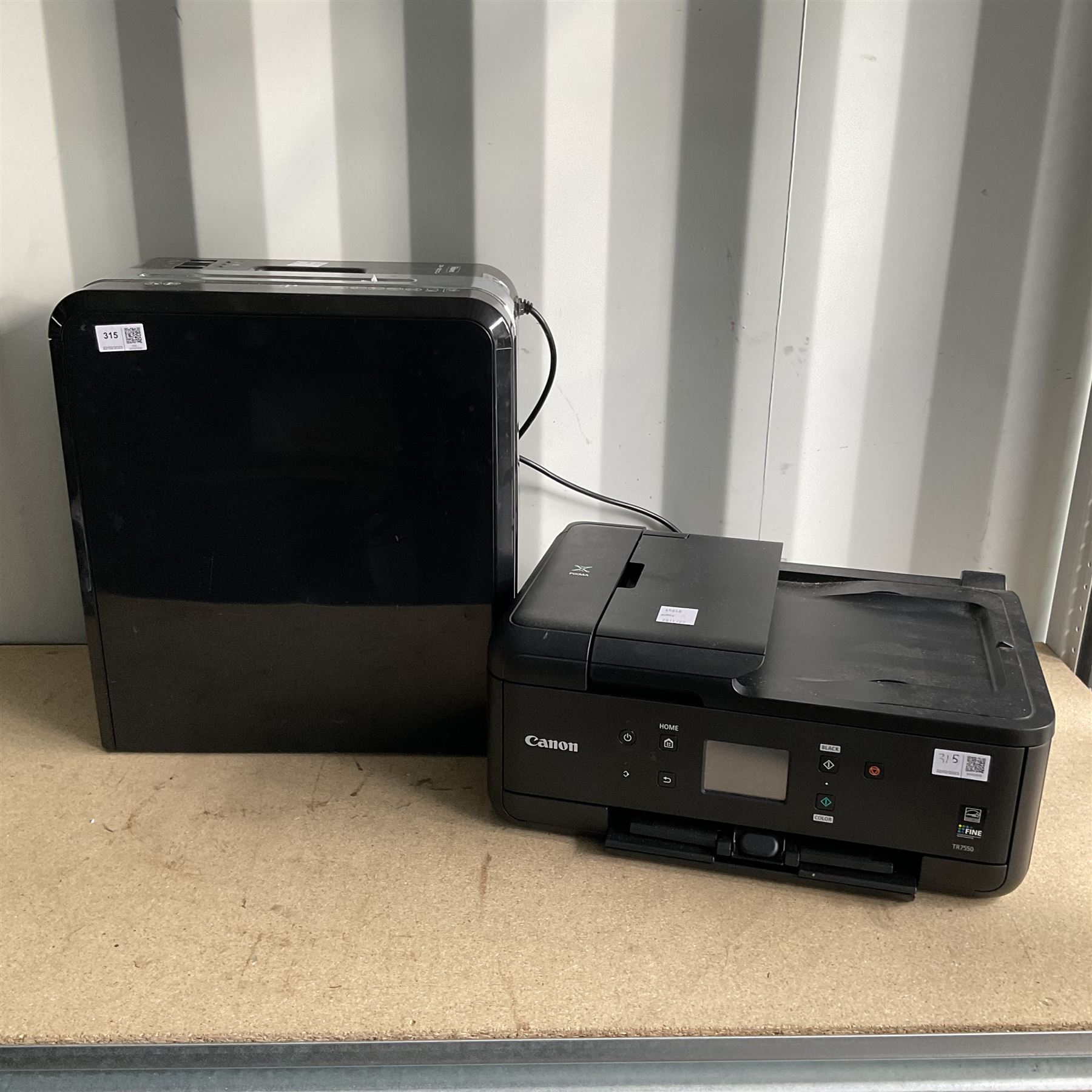 Canon TR7550 Printer and Fellowes DS1200Cs paper shredder - THIS