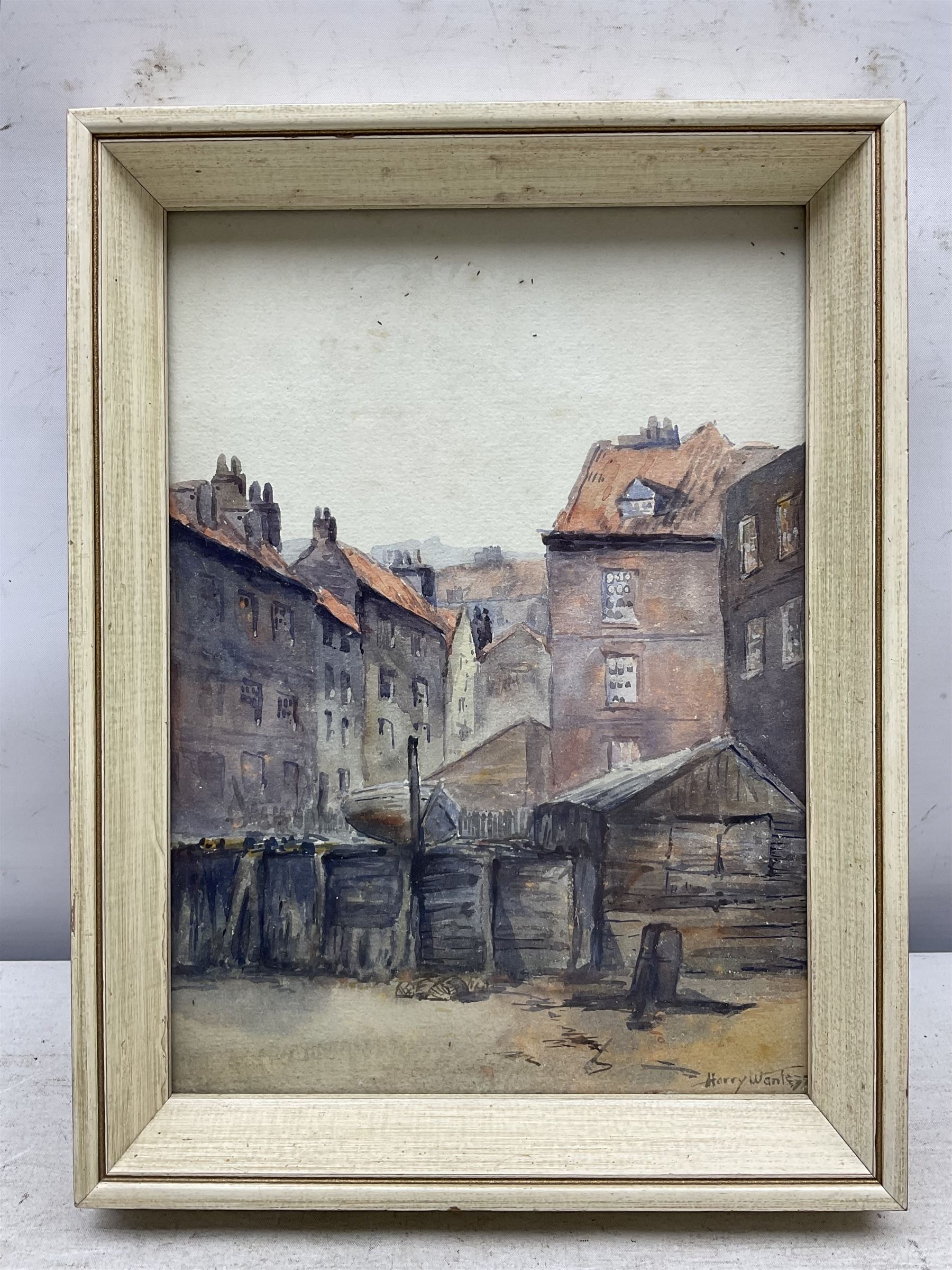 Harry Wanless (British c1872-1934): Old Harbourside Buildings Scarborough, watercolour signed 25cm x 18cm
Provenance: direct from the artist's family, part of a collection never previously seen on the market