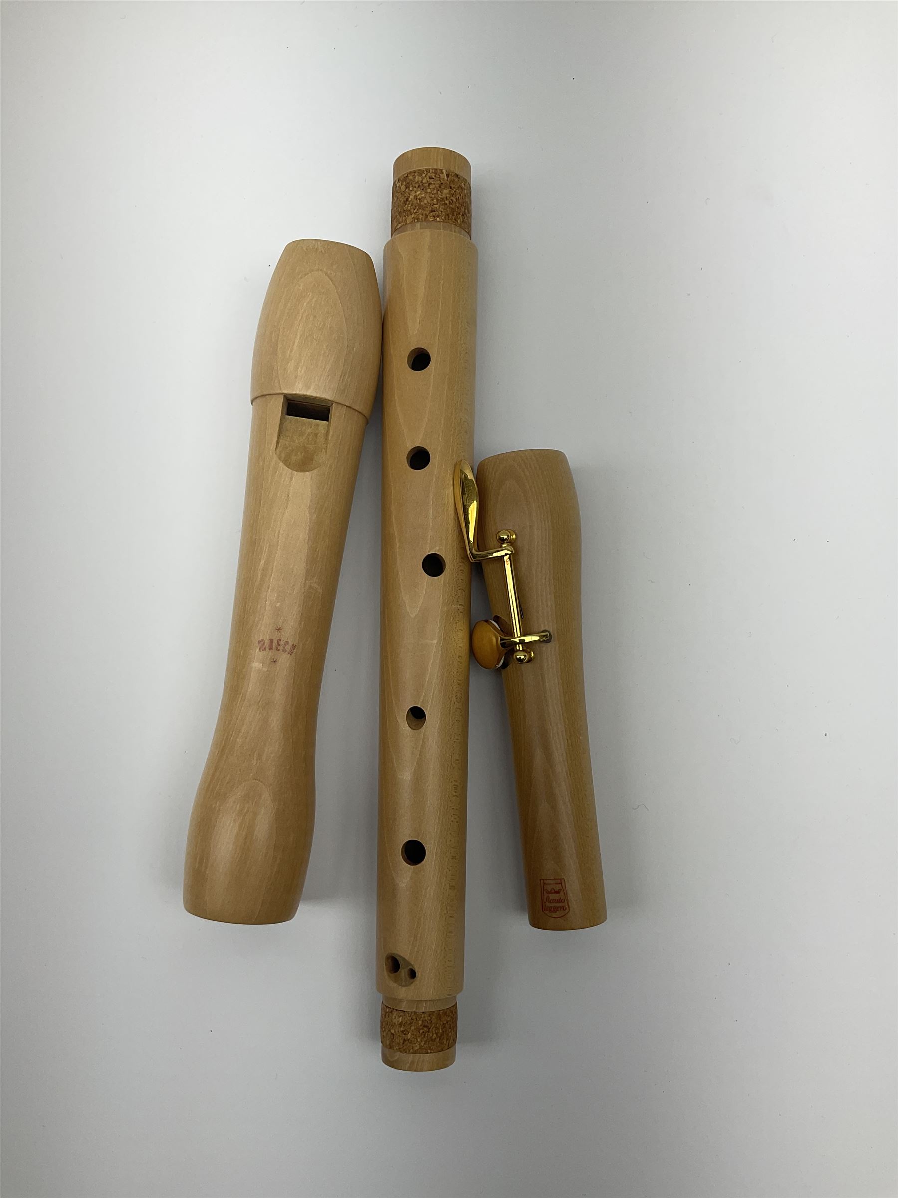 Moeck Flauto Leggero Barock Tenor 242L three-piece maple recorder, in carrying pouch