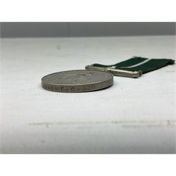 QEII General Service Medal awarded to 23504634 CFN. R.G. Beech REME; Pakistan Independence Medal awarded to Nadir Khan F.C.330; India Independence 50th anniversary medal; and a quantity of WW2 and later medals including Territorial Efficiency Medal awarded to 6196646 Gnr. J.G. Oatway R.A. (13)