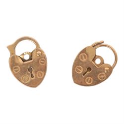 9ct gold jewellery, including four bar gate bracelet, two padlock clasps and a wedding band