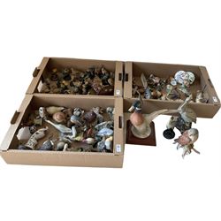 Assorted bird figures to include ‘The Country Bird Collection’ models, Minton ‘Flights of Fancy Marua’, Lladro, Spode model of a thrush upon a branch, etc in three boxes