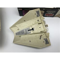 Star Wars - vintage vehicles comprising Rebel Armoured Snowspeeder and Tri-pod Laser Cannon; both boxed; Rebel Transport with 3 3/4