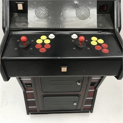 Electrocoin 'Xenon' arcade machine, with 'Thunder Zone' game cartridge, W69cm, H187cm, D93cm