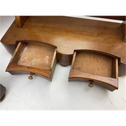 Two Victorian dressing table mirrors, tallest H58cm