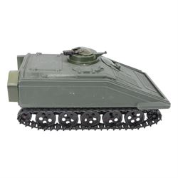 Three Cherilea Toys Action Man military vehicles, comprising Hornet, Tank and Scout Car, together with a Palitoy Action Man Spartan Personnel Carrier (4)