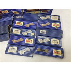 Hornby Dublo - 4620 Breakdown Crane; TPO Mail Van Set; D1 Level Crossing; Pullman cars and goods vans; with a large quantity of track to include straight and curved track, switch points and buffer stops; boxed and loose