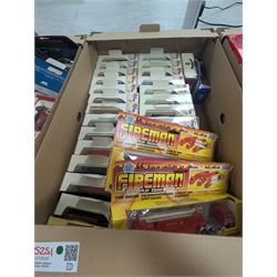 Collection of diecast model cars, incluidng Lledo Days Gone and Corgi examples, all boxed, in three boxes