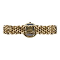 Omega ladies stainless steel and gold-plated wristwatch and a Rado Florence wristwatch