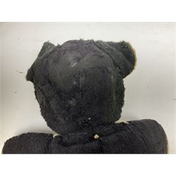 1950s fashion doll reputedly used for advertising children's wellingtons in a shoe shop window H30cm; and two soft toys (3)