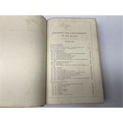 Goldsmith, Oliver; A History of the Earth and Animated Nature, 2 volumes, pub. Fullarton, Edinburgh and London, illustrated with coloured plates, cloth and leather bound with marbled edges (2)