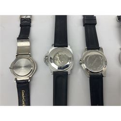 Collection of gents watches to include a Palfinger example, Sekonda, Hi-Tek, Panerai etc