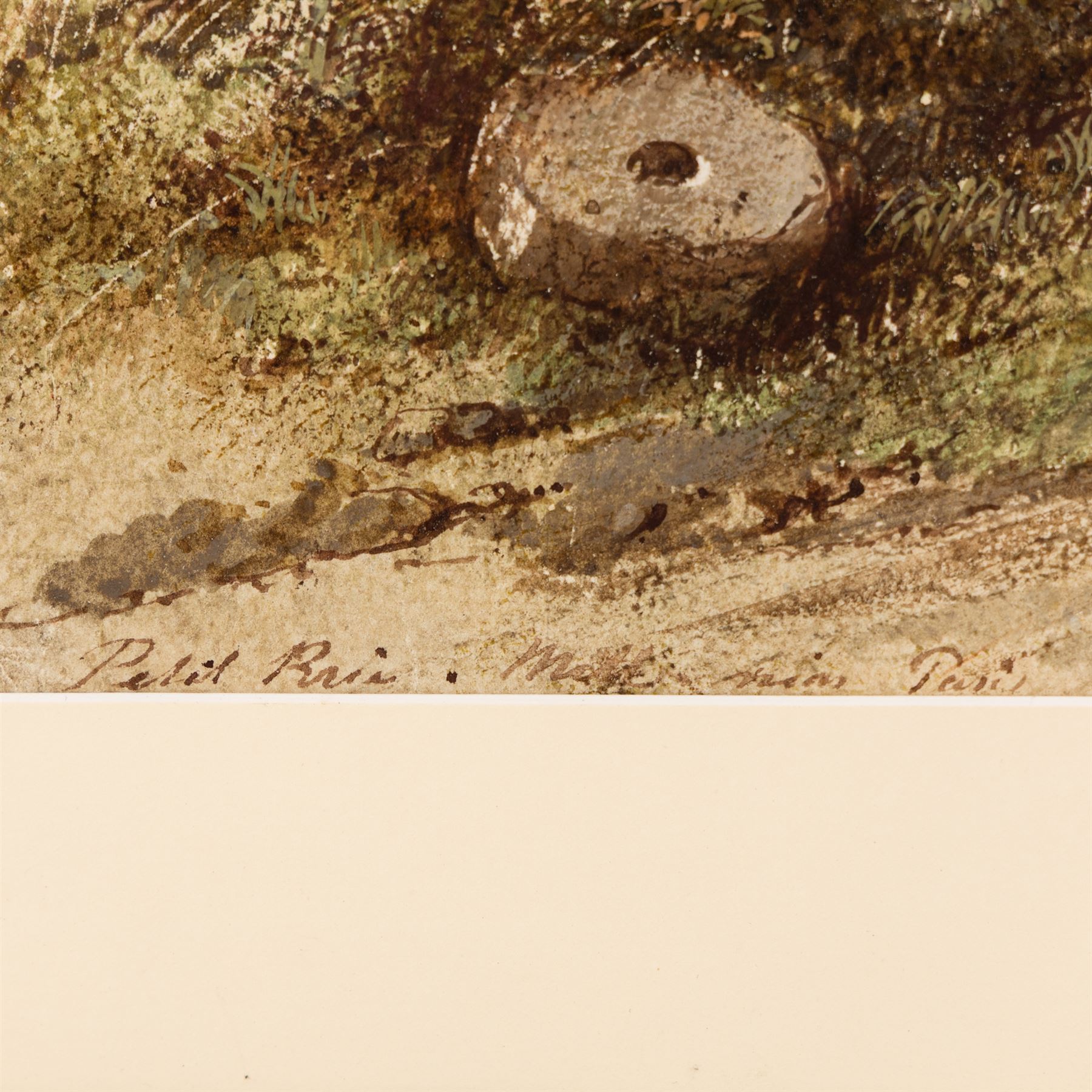 Paul Marny (French/British 1829-1914): Windmill in Rural France, watercolour signed and indistinctly titled 48cm x 34cm