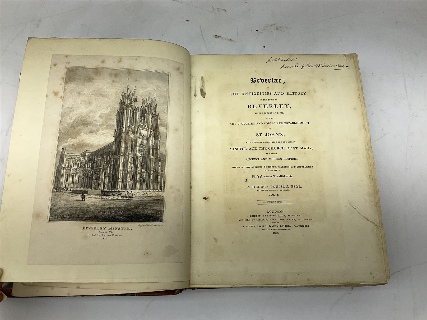Kelly`s Directory of the North and East Ridings of Yorkshire, 1909, with maps together with The Antiquities and History of the Town of Beverly, History, Topography and Directory of East Yorkshire and Baily's Hunting Directory 1906-1907, with maps 