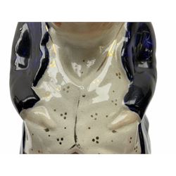 Character and toby jugs, including a staffordshire pottery style toby jug, Olfaire toby jug, Beswick character jug depicting Scrooge, Royal Doulton Veteral Motorist etc, together with Royal Doulton Sweet Dreams figure. 