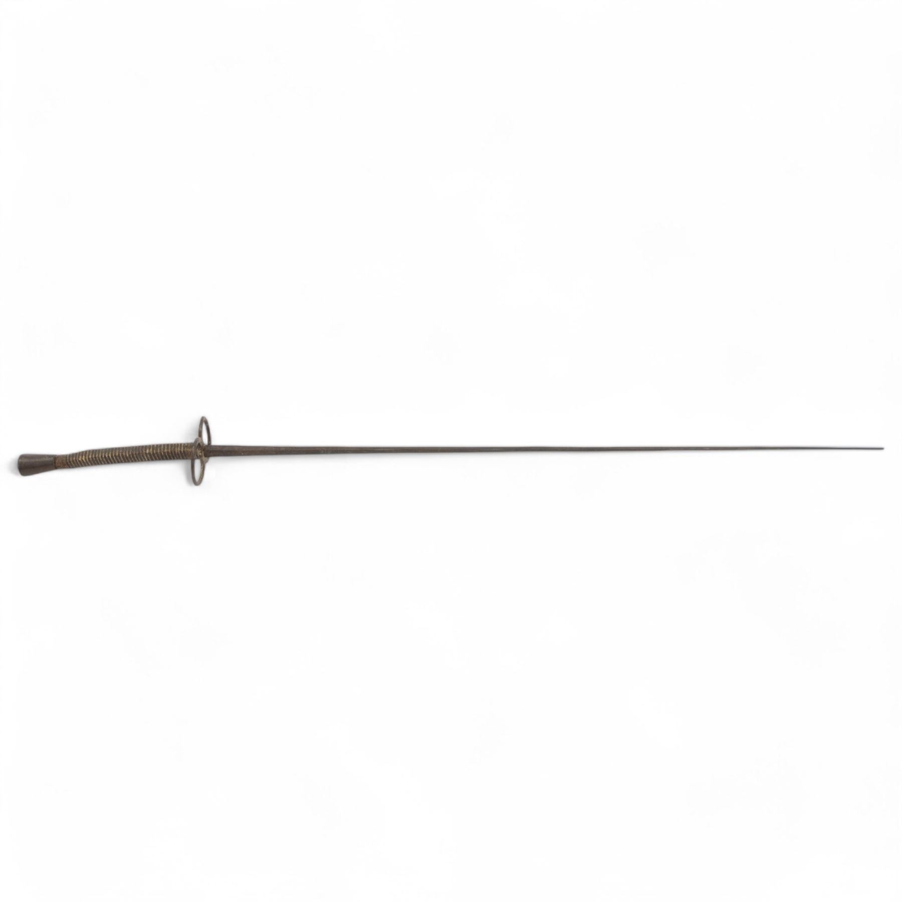 Short sword and fencing foil