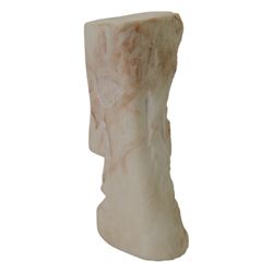 Darren Yeadon: marble Face, signed to top, H15cm