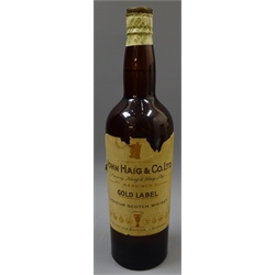  John Haig & Co. Gold Label Liqueur Scotch Whisky, no proof or contents given, by appointment to HM The Late King George V, spring top bottle, 1btl  