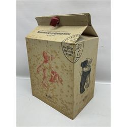 Modern Steiff teddy bear - The Millenium Bear No.34709 with golden pendant H32cm; in original box with paperwork; together with a Steiff ball-point pen in case sent to the vendor as compensation for a delay in receiving the bear.