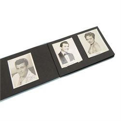 1950s autograph album, principally musicians including Dickie Valentine etc