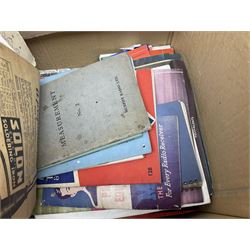 Collection of early to mid 20th century magazines, books and ephemera relating to radio and television repair and valves, including price lists, catalogues, service manuals, 1950s and 1960s Practical Wireless, Practical Television and The Radio Constructer magazines, etc as per lists