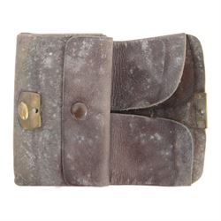 WWII German leather wallet with RAD Labor service badge and pips