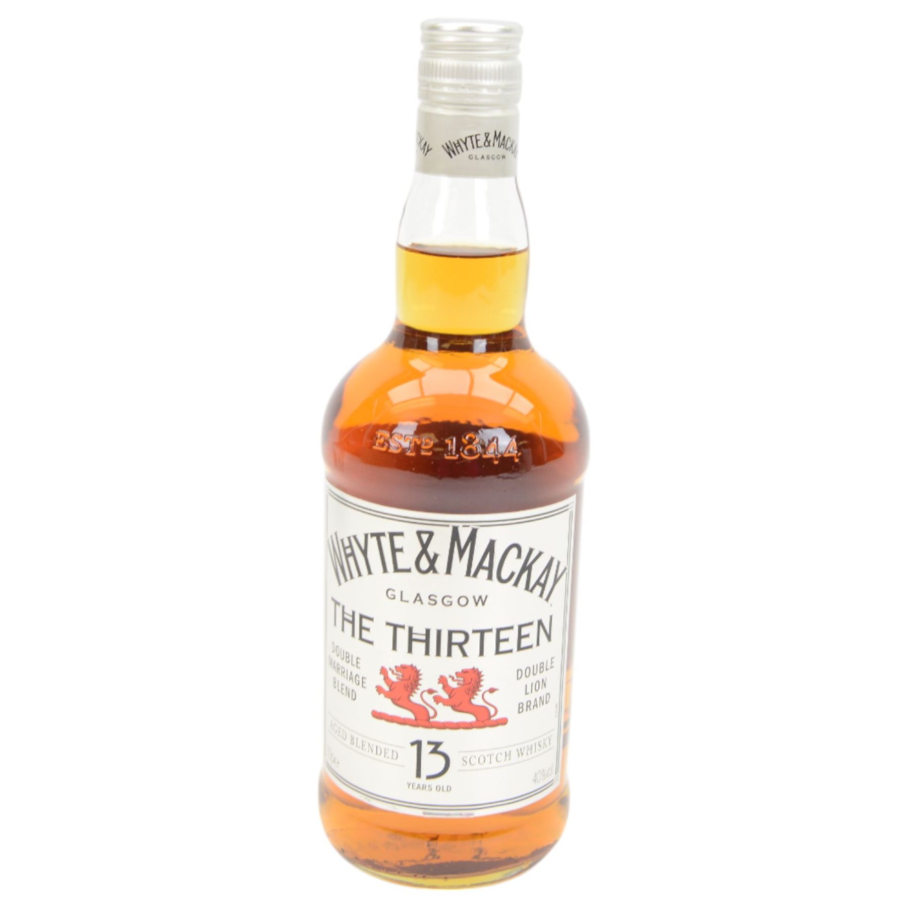 Whyte & Mackay 13 year old blended scotch whisky 70cl, 40% vol and Whyte & Mackay Glasgow special blended Scotch Whisky 70cl 40% vol, both in box 