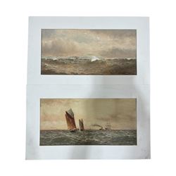 William Thomas Nichols Boyce (British 1858-1911): Shipping Scenes, pair watercolours signe...
