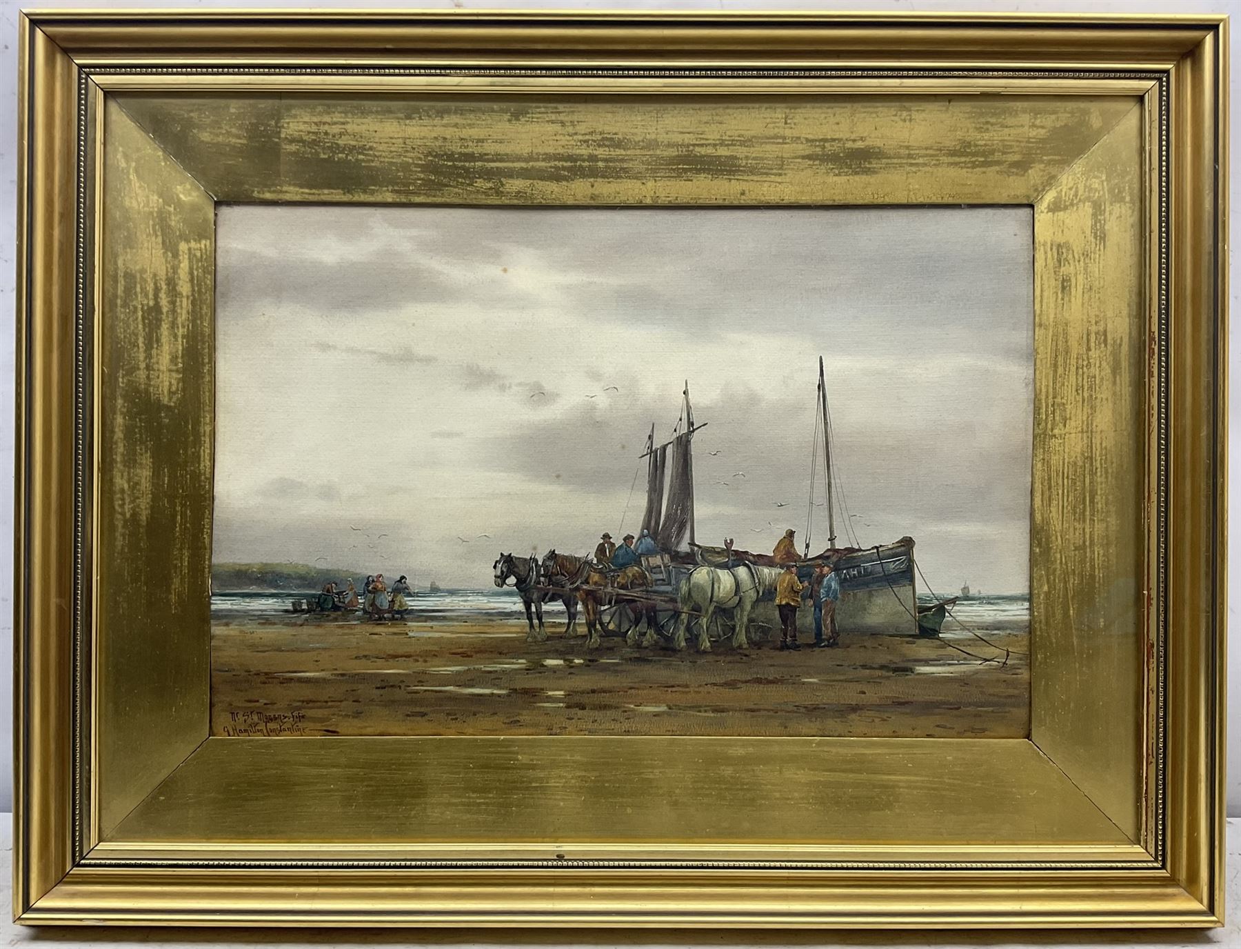 George Hamilton Constantine (British 1878-1967): 'St. Monans Fife', watercolour signed and titled 34cm x 53cm