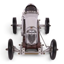 Authentic Models Bantam Midget model car, in chrome, L48cm, H19cm