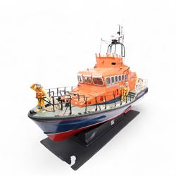 Model of the Whitby Severn Class lifeboat 'George and Mary Webb' on stand L90cm
