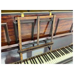 Cottam - Early 20th century (1920's) mahogany cased upright piano, with an overstrung frame and overdamper action, 85 notes A-A (seven octaves).