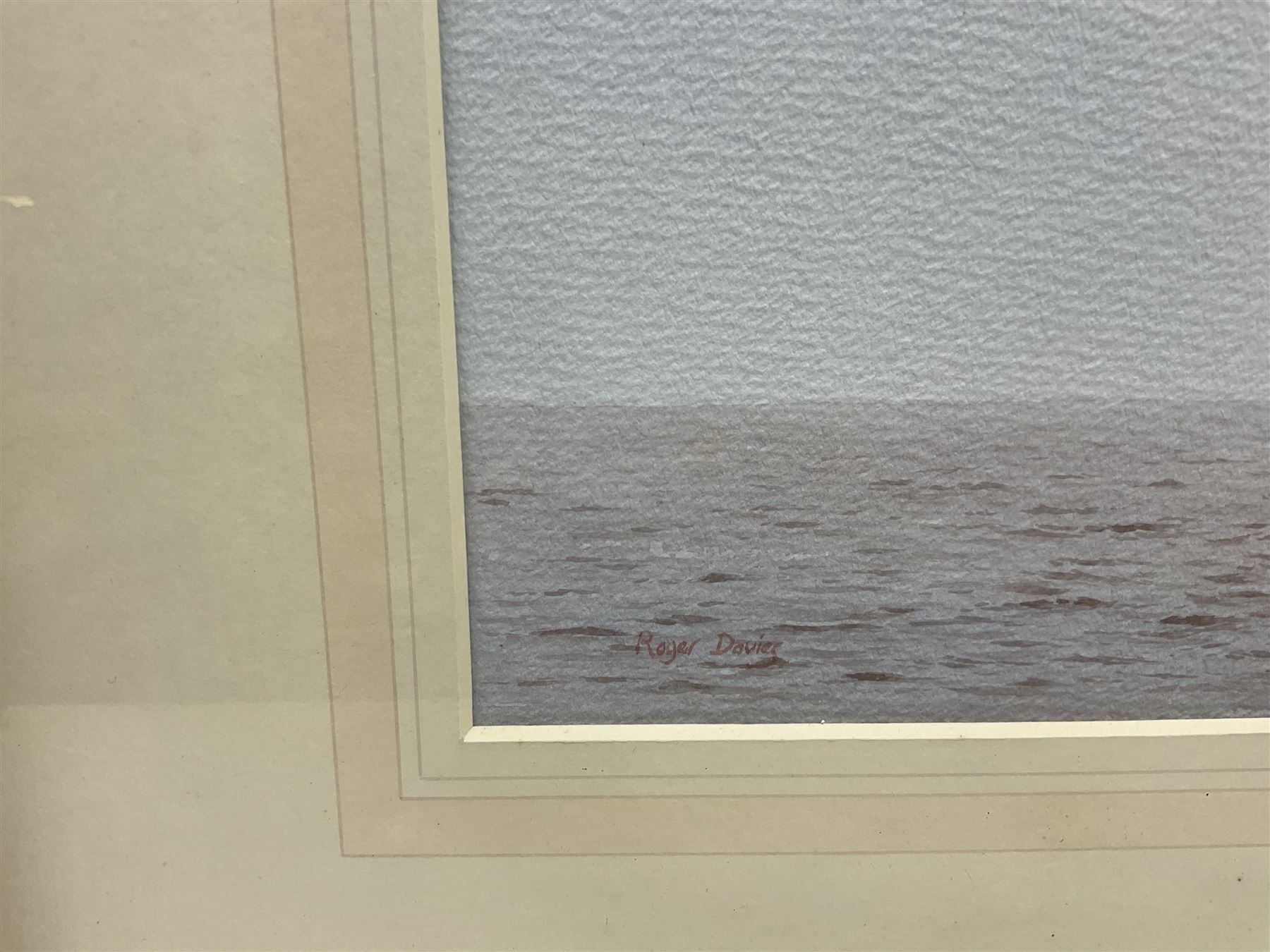 Roger Davies (British 1945-): Clipper at Full Sail, watercolour signed 31cm x 41cm