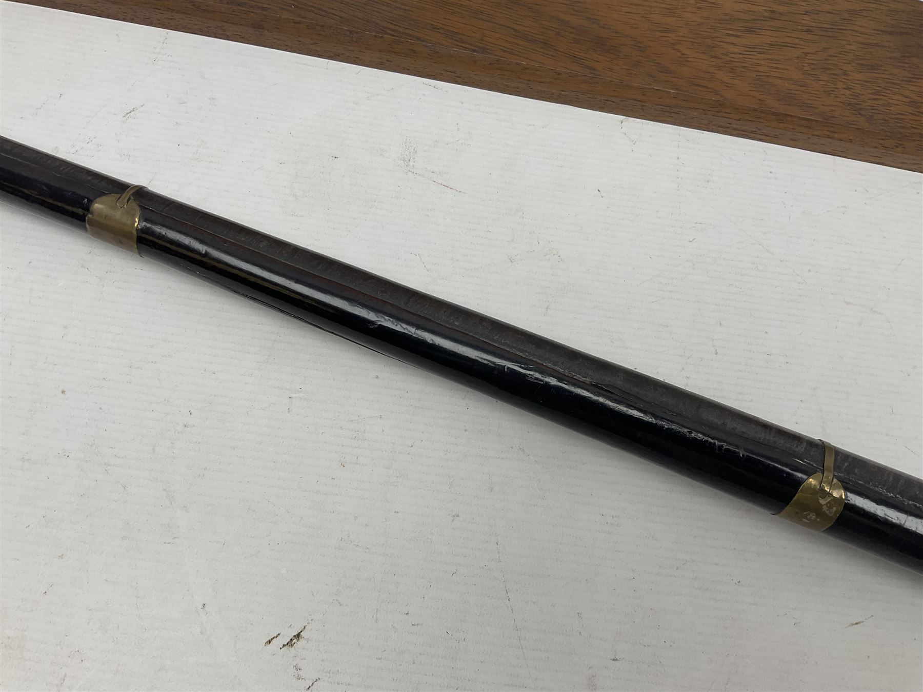 19th century Arabian(?) jezail flintlock musket, approximately 28-bore, the 137cm(54