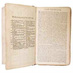 'The Book of Common Prayer and Administration of the Sacraments', printed by John Baskett 1733 in full calf