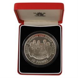 The Royal Mint Alderney 2000 'Queen Elizabeth the Queen Mother' silver proof five ounce te...