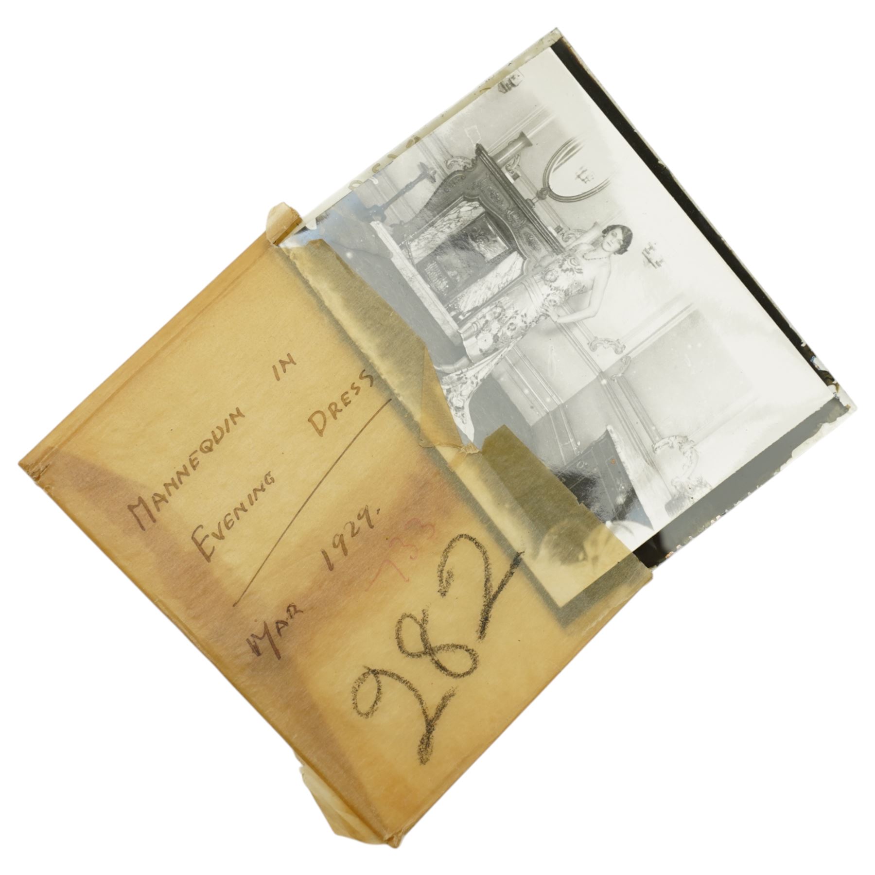 Early 20th century photograph album and contents of approximately 200 photographs and postcards including Alexandra Palace, Isle of Wight, views of Belgaum, India 1917, Palestine and Syria 1917-1919 etc, number of military glass slides and loose photographs