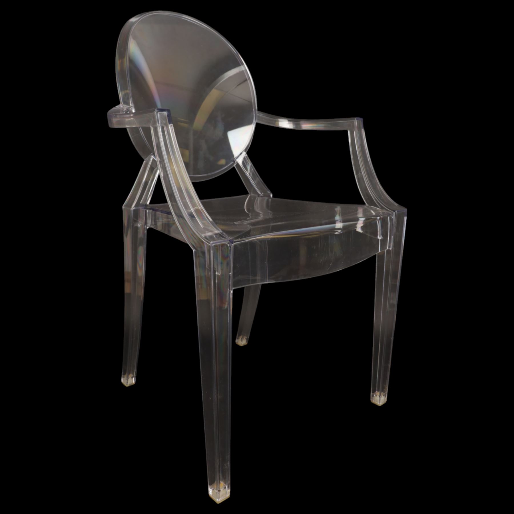 Philippe Starck for Kartell - 'Louis Ghost' chair, designed by Philippe Starck, inspired by the Louis XV style in transparent polycarbonate
